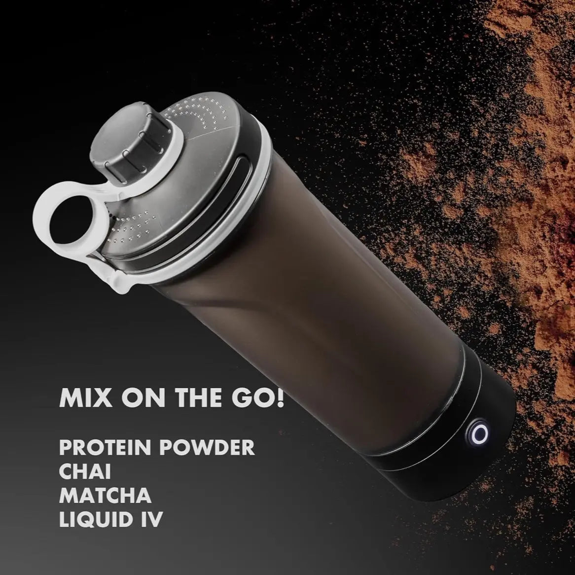 Mixmate Rechargeable Electric Shaker Bottle for Protein Powders - BPA Free, Ideal for Fitness Enthusiasts