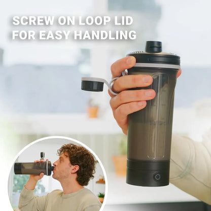 Mixmate Rechargeable Electric Shaker Bottle for Protein Powders - BPA Free, Ideal for Fitness Enthusiasts