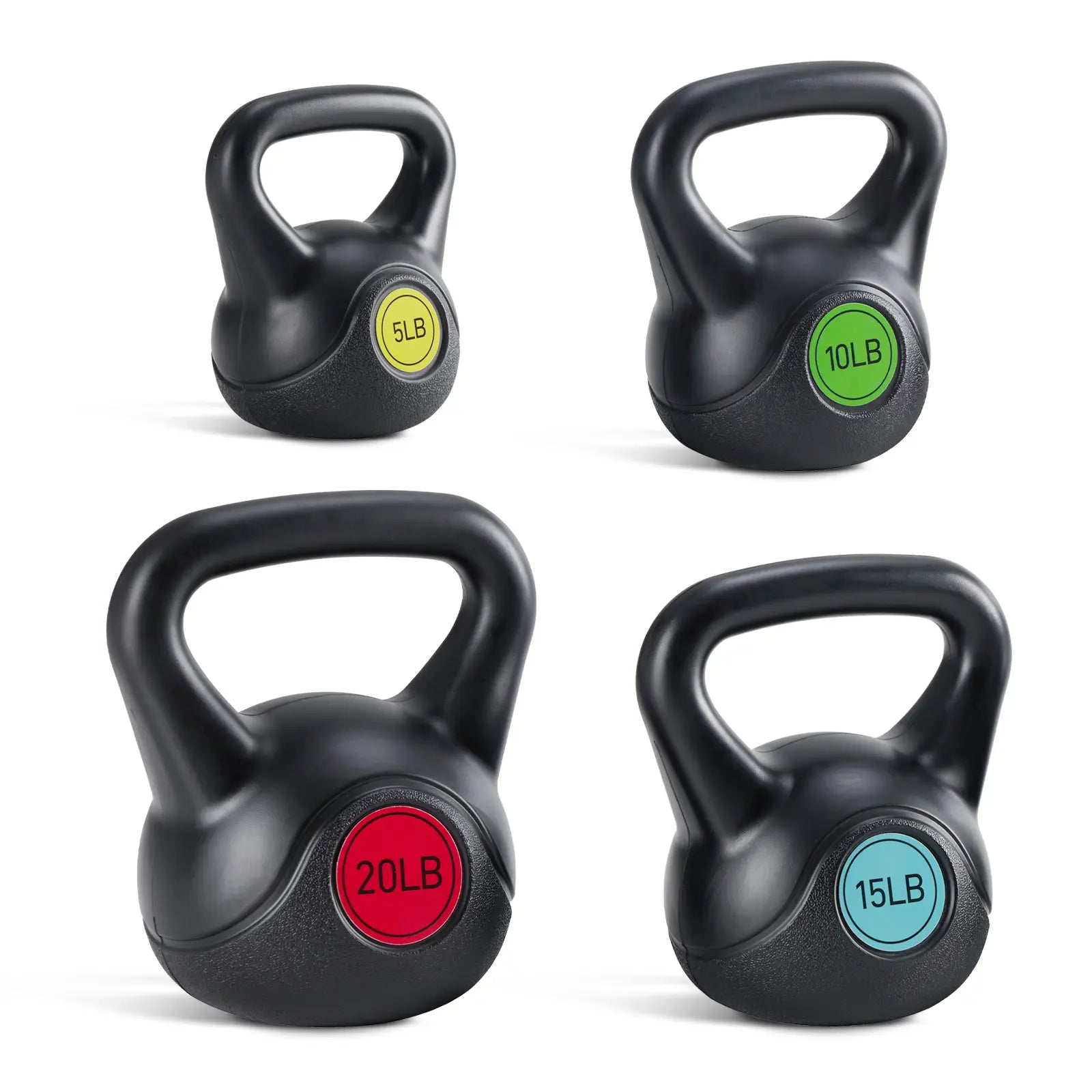 Powder-Coated Kettlebell with a Cast Iron Core, with a Non-Slip Handle and Flat Base, Suitable for Fitness Training, Durable for Strength Training,Summerwins